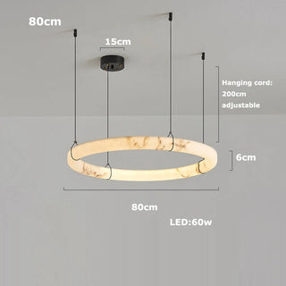 Klyra Marble Chandelier Modern  Luxury Marble Base Table Lamp