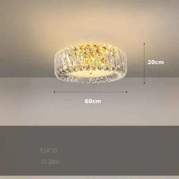 Zynella Minimalist Crystal LED Pendant Light