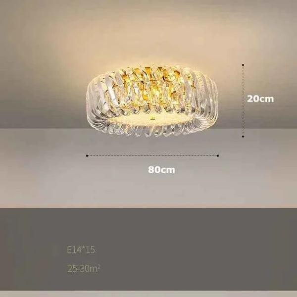 Zynella Minimalist Crystal LED Pendant Light