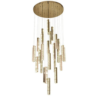 Angelica Chandelier Modern  Sculptural Spiral LED Fixture