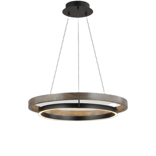 LOVO Circular Wood Chandelier Modern  Minimalist Round Flush Mount