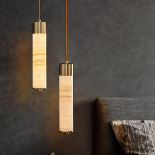 Valencia Marble Pendant Stylish Modern  Bohemian Rattan Woven Pendant