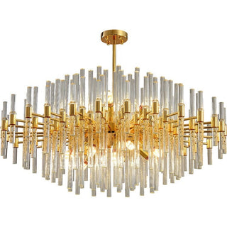 Crystal Vertex Chandelier Modern  Art Deco Inspired Illumination