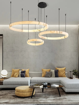 Klyra Marble Chandelier Modern  Luxury Marble Base Table Lamp