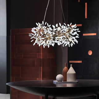 Aster White Jade Chandelier Modern  Luxury Marble Base Table Lamp
