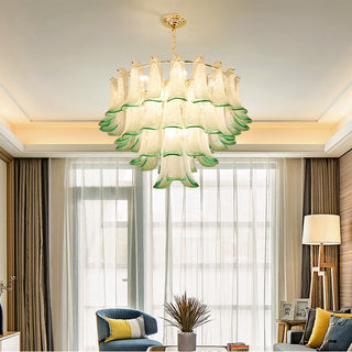 Zealite Green Crystal Leaf Chandelier Chic Modern  Timeless Lantern Style Wall Lamp