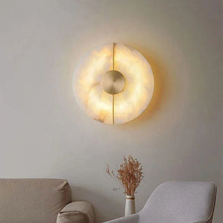 Ethereal Moon Marble Wall Lamp Modern  Handcrafted Artisan Ceiling Light