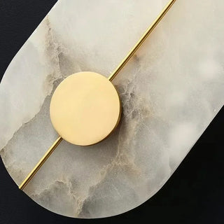 Ethereal Moon Marble Wall Lamp Modern  Handcrafted Artisan Ceiling Light