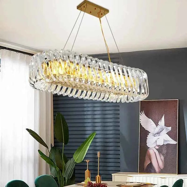 Zynella Minimalist Crystal LED Pendant Light