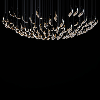 Opal Mirage Chandelier Luxurious Modern  Ultra Slim LED Panel Lighting