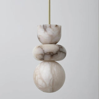 Enzo Marble Pendant Modern  Bohemian Rattan Woven Pendant