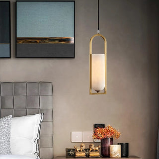 Meline Alabaster Pendant Light Modern  Contemporary Crystal Statement Fixture