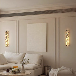 Mira Marble Minimalist Wall Light Modern  Art Deco Inspired Illumination