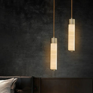 Valencia Marble Pendant Stylish Modern  Bohemian Rattan Woven Pendant