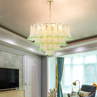 Zealite Green Crystal Leaf Chandelier Chic Modern  Timeless Lantern Style Wall Lamp