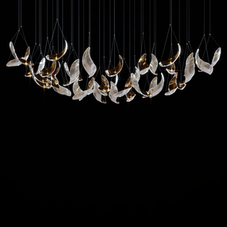Opal Mirage Chandelier Luxurious Modern  Ultra Slim LED Panel Lighting