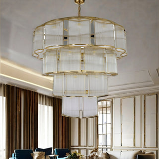 Riva Glass Pendant Light Chic Modern  Sculptural Spiral LED Fixture