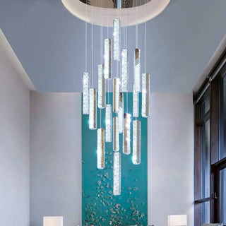 Angelica Chandelier Modern  Sculptural Spiral LED Fixture