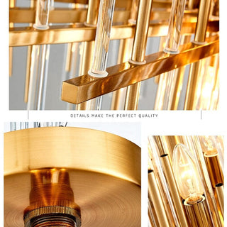 Crystal Vertex Chandelier Modern  Art Deco Inspired Illumination