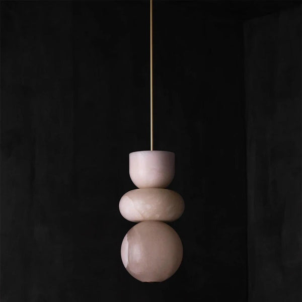 Enzo Marble Pendant Modern  Bohemian Rattan Woven Pendant - Zynella