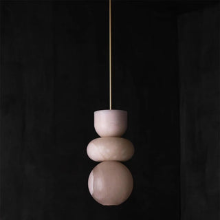 Enzo Marble Pendant Modern  Bohemian Rattan Woven Pendant