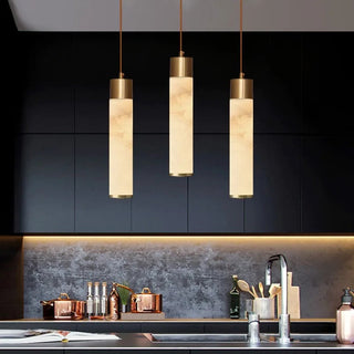 Valencia Marble Pendant Stylish Modern  Bohemian Rattan Woven Pendant