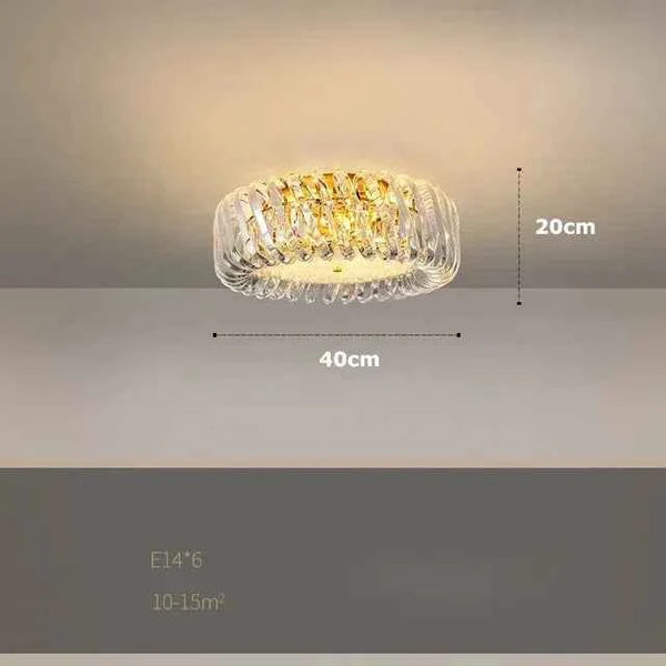 Zynella Minimalist Crystal LED Pendant Light
