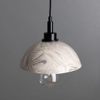 Kingii Marbled Ceramic Dome Bathroom Pendant Light 20cm IP44 Modern  Timeless Lantern Style Wall Lamp