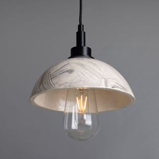 Kingii Marbled Ceramic Dome Bathroom Pendant Light 20cm IP44 Modern  Timeless Lantern Style Wall Lamp
