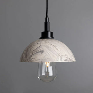 Kingii Marbled Ceramic Dome Bathroom Pendant Light 20cm IP44 Modern  Timeless Lantern Style Wall Lamp