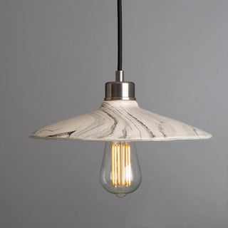 Pyrus Marbled Ceramic Pendant Light 28cm Refined Modern  Ornate Antique Finish Fixture