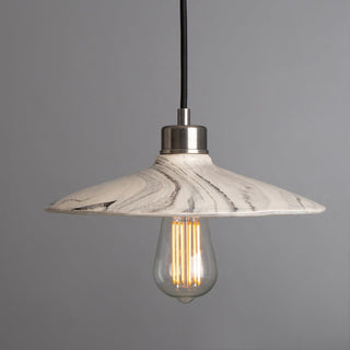 Pyrus Marbled Ceramic Pendant Light 28cm Refined Modern  Ornate Antique Finish Fixture