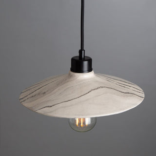 Pyrus Marbled Ceramic Pendant Light 28cm Refined Modern  Ornate Antique Finish Fixture