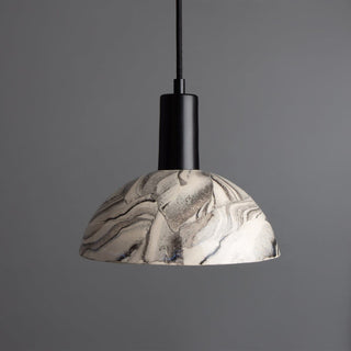 Kauri Marbled Ceramic Dome Pendant Light 20cm Modern  Minimalist Round Flush Mount