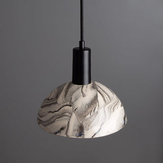 Kauri Marbled Ceramic Dome Pendant Light 20cm Modern  Minimalist Round Flush Mount