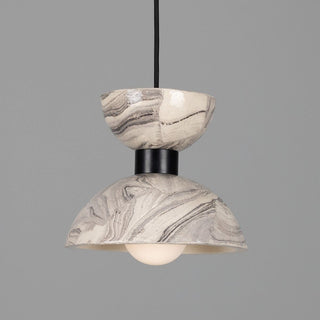 Nakaii Marbled Ceramic Pendant Light 20cm Modern  Timeless Lantern Style Wall Lamp