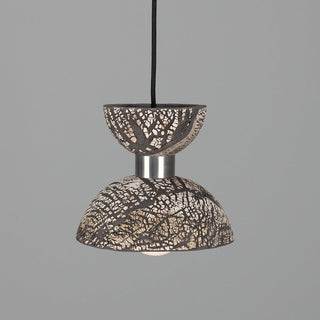 Nakaii Organic Ceramic Pendant Light 20cm, Black Clay Modern  Ultra Slim LED Panel Lighting