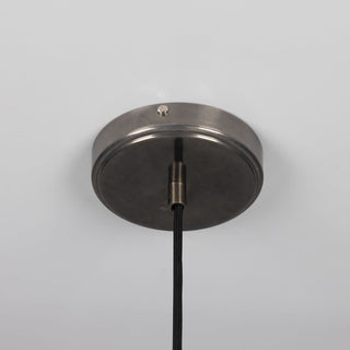 Nakaii Organic Ceramic Pendant Light 20cm, Black Clay Modern  Ultra Slim LED Panel Lighting