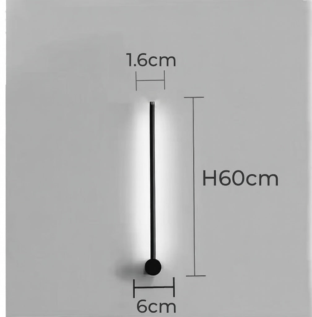 Yohan Pole Wall Lamp – Modern Vintage Brass Tube Light