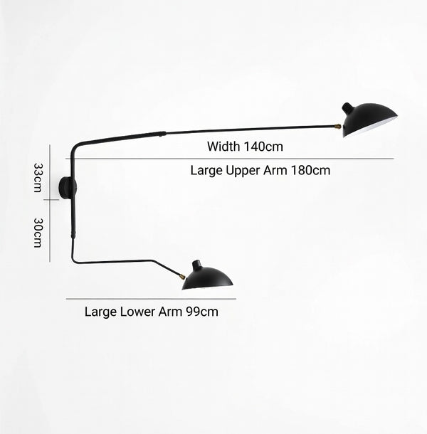 Dual Arc Modern Modern Wall Lamp