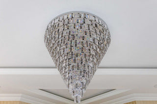 Porto XL Crystal Chandelier Opulent Modern  Classic Drum Shade Ceiling Light