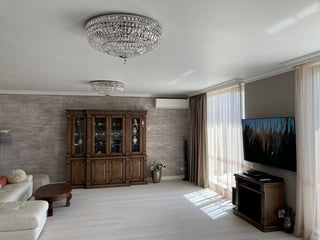 Lisbon Crystal Chandelier Modern  Ornate Antique Finish Fixture