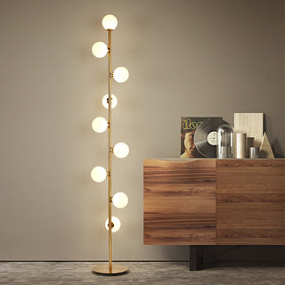 Luna Floor Lamp Modern  Scandinavian Wooden Accent Light