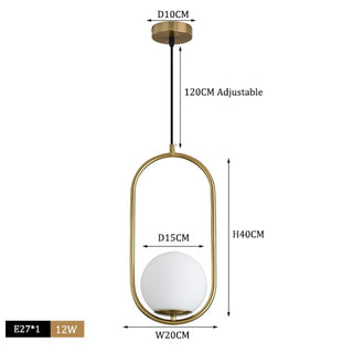 Astrid Scandinavian pendants Modern  Luxury Gold Frame Light Fitting