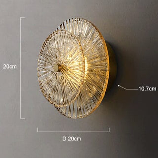 Zali Glass Wall Light Artistic Modern  Ornate Antique Finish Fixture