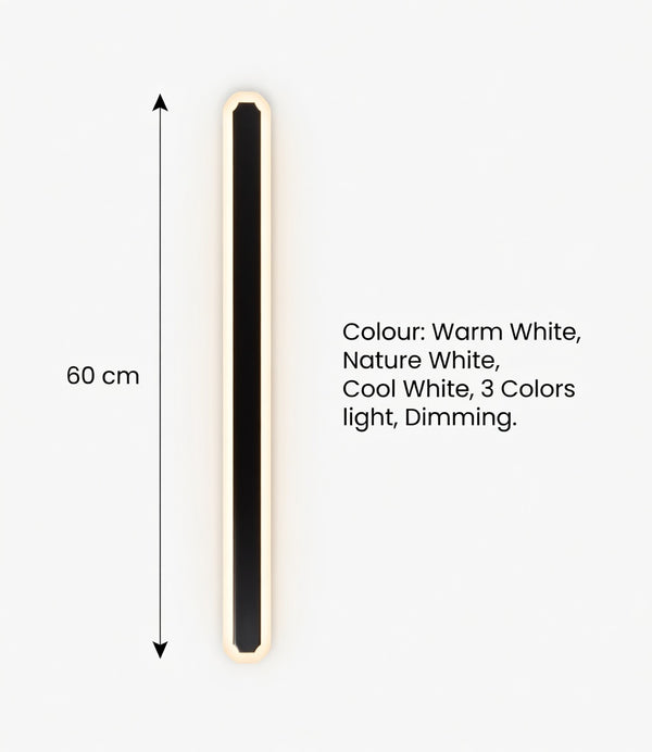 Zynella Linear Scepter: Slim Architectural LED Wall Sconce