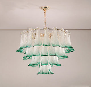 Zealite Green Crystal Leaf Chandelier Chic Modern  Timeless Lantern Style Wall Lamp