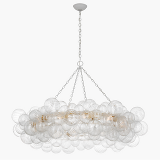 Zynella Blown Glass Pendant Modern  Classic Drum Shade Ceiling Light