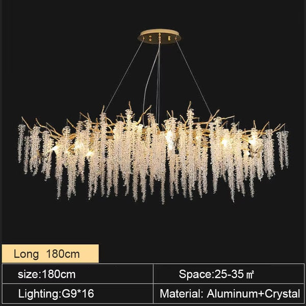 Zynella Tree Branch Crystal Chandelier